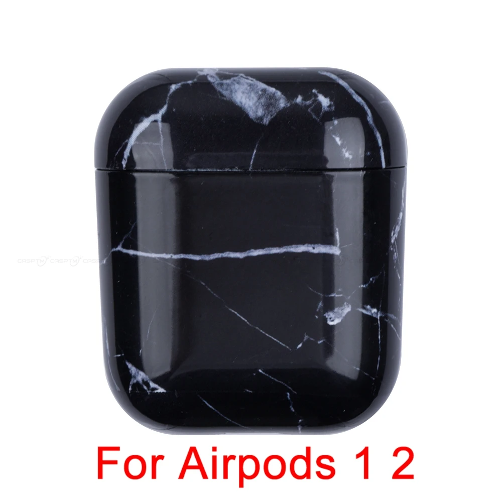 05 Чехол для наушников CASPTM с мраморным узором для Airpods 1 2 Pro, Жесткий Чехол для ПК, чехол для зарядки, корпус для AirPods 1 2 3, защитный чехол - Цвет: 05