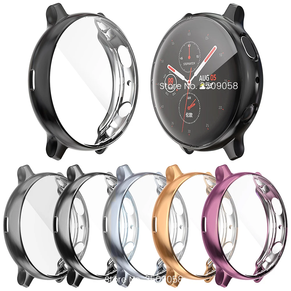 

Multiple Colour Screen Protector Case for Samsung Galaxy Watch Active 2 Cover 44mm 40mm Active2 Soft Tpu Slim Bumper Accessories