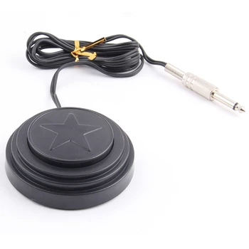 

Round 360 Star Tattoo Machine Footswitch Foot Pedal Controller Power Supply Black Color