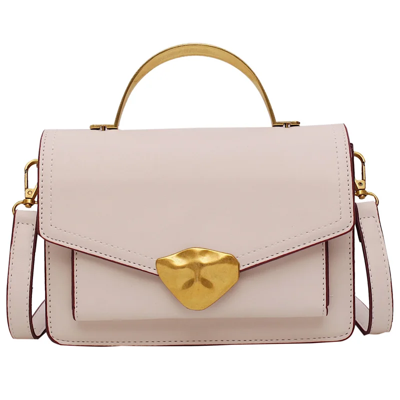 

Women's Bags Flap PU Leather Shoulder Messenger Crossbody Bags For Women 2019 Fashion Designer Female Handbags Metal Handle Tote