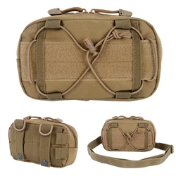 Bolsa de cintura táctica para exteriores, riñonera de vientre para hombre, bandolera Molle, bolso de hombro, bolsa de herramientas EDC, accesorio para equipo de caza