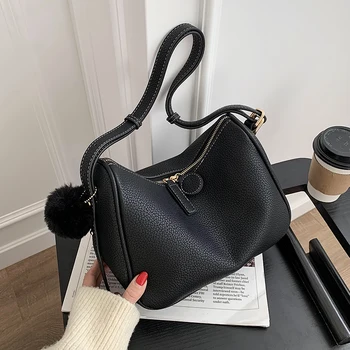 

Niche Design Ladies Bag 2020 New Fashion All-match High-end Sense Diagonal Cross-ocean Style Shoulder Underarm Bag Width: 28cm