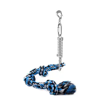 

Spring Pole Dog Rope Toys Outdoor Hanging Exercise Rope Pull Tug of War Toy Muscle Builder for Dogs of All Ages and Breeds