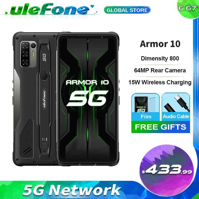 Ulefone Armor 10 5G Rugged Mobile Phone Android 10 8GB +128GB ...