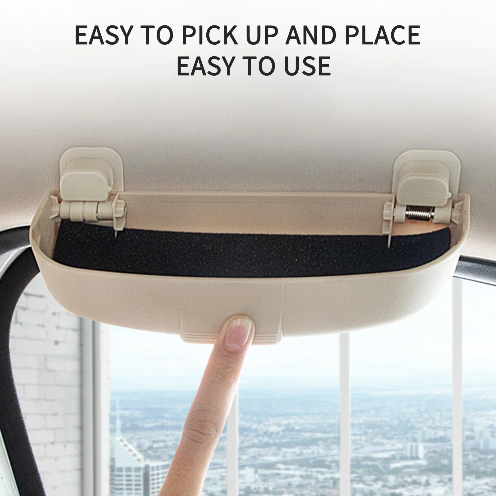 Car Universal Sunglasses Case, Glasses Holder Storage Box For Driver