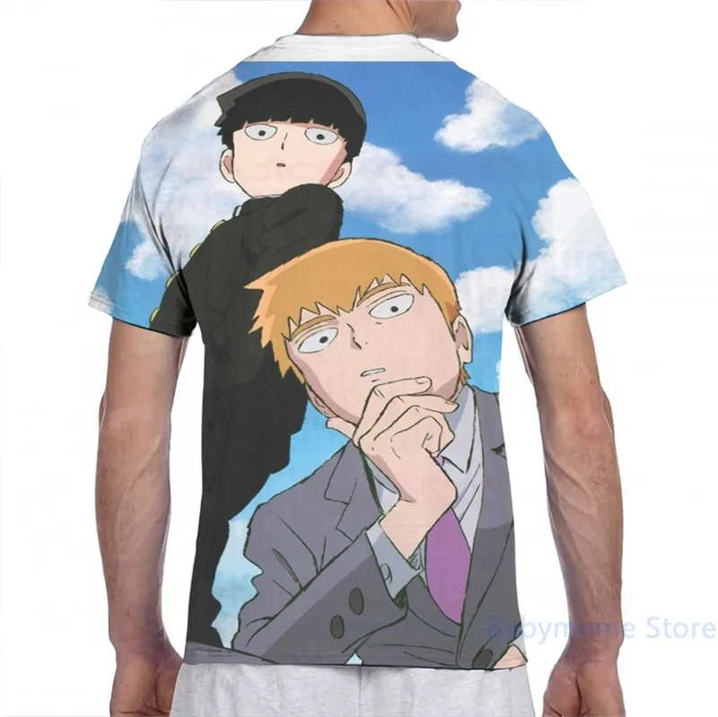 Mob Psycho 100 Мужская футболка женская модная с принтом для девочек топы мальчиков