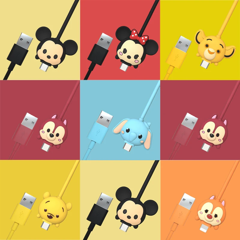 Disney Mickey Minnie Pooh Typec Cable Fast Charging Usb Cable For
