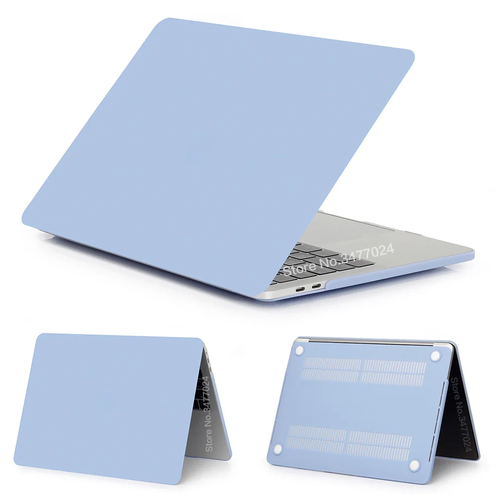 New blue-Matte Матовый или прозрачный чехол для ноутбука Macbook Pro retina Air 11 12 13 15, для mac Air 13 A1466 A1932, чехол pro 13,3 15 - Цвет: New blue-Matte