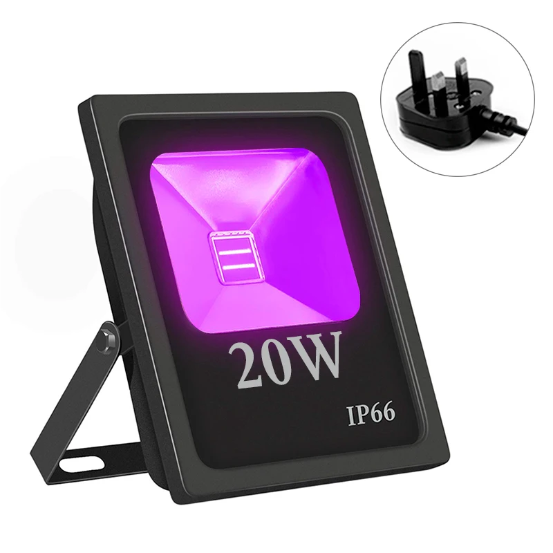 [Seven Neon] Профессиональный ультрафиолетовый IP66 395NM 20 Вт фиолетовый свет клей быстрого высыхания бактерицидный свет рептилий стерилизатор светодиодная УФ лампа