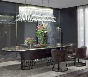 

Custom top quality marble dinning tables set for home