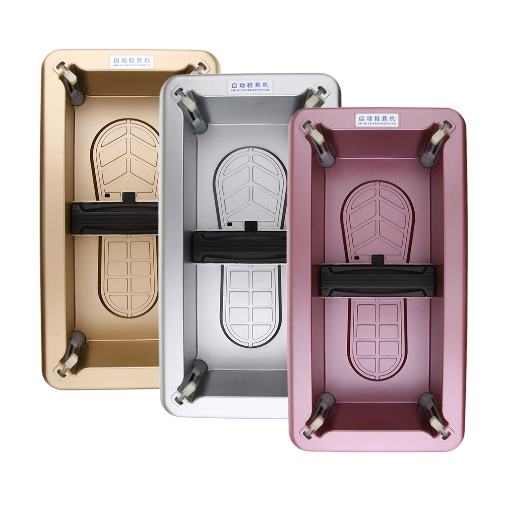 Automatic Shoe Cover Household Stepping Disposable Booties Maker Shoe Film Overshoe Dispenser Machine for Home Office Lab