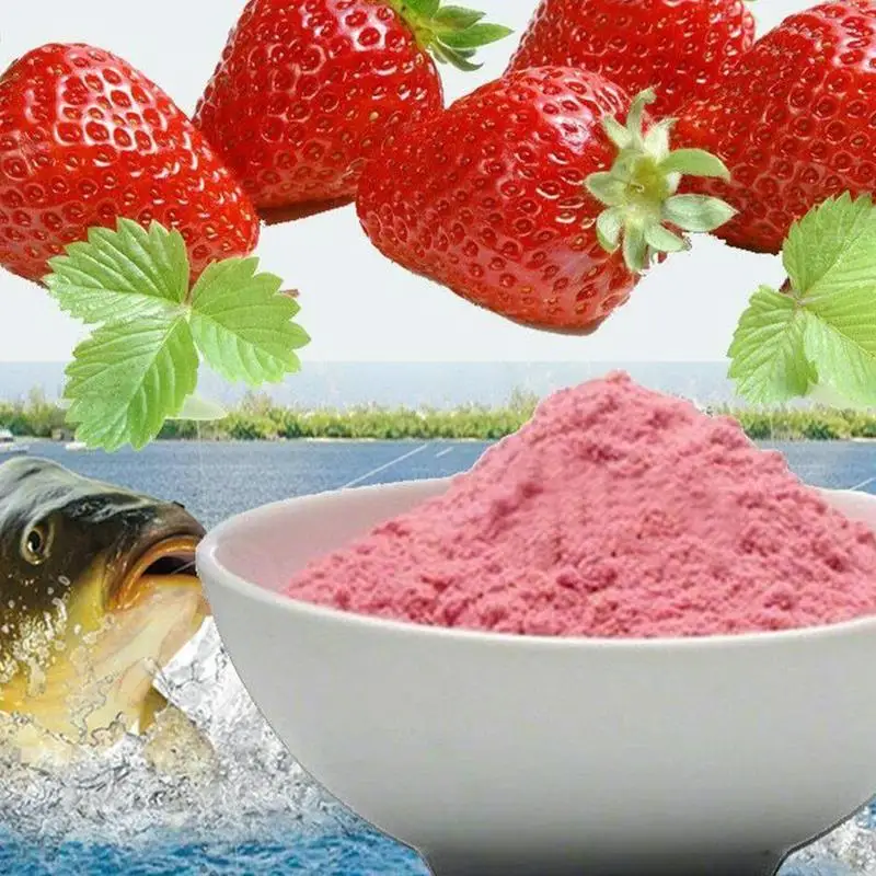 

1 Bag Strawberry Flavor Fishing Baits Additive for Carp Fishing Groundbait Flavour Fishing Bait Making Scent Carp Fishing Feeder