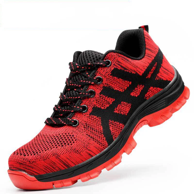 

Men's Safety Shoes Men Work Boots Safety Shoes With Steel Toe Cap Men Outdoor Work Shoes Breathable Safety Boots