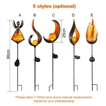 

Waterproof LED Flame Flickering Lamp Dusk To Outdoor Solar Powered Landscape Decor Dancing Flame Lights Garden Yard Lawn