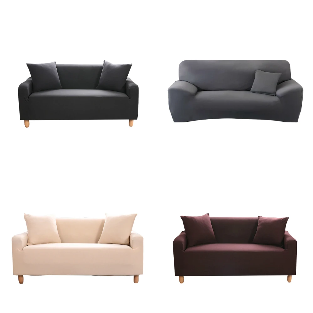 Lychee сплошной цвет чехлы для диванов полиэстер Slipcovers стрейч диване чехол для гостиной