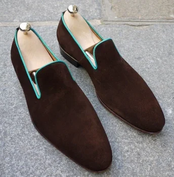 

Men's Shoes Fashionable Faux Suede Leather Shoes Handmade Casual Formal Stylish Autumn Loafers Shoes Zapatos De Hombre 4M895