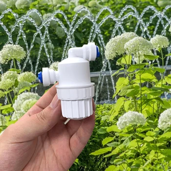 

Mini 2-way Water Hose Connector Garden Misting System Water Filter Pipe Connector with Stainless Steel Mesh Filter