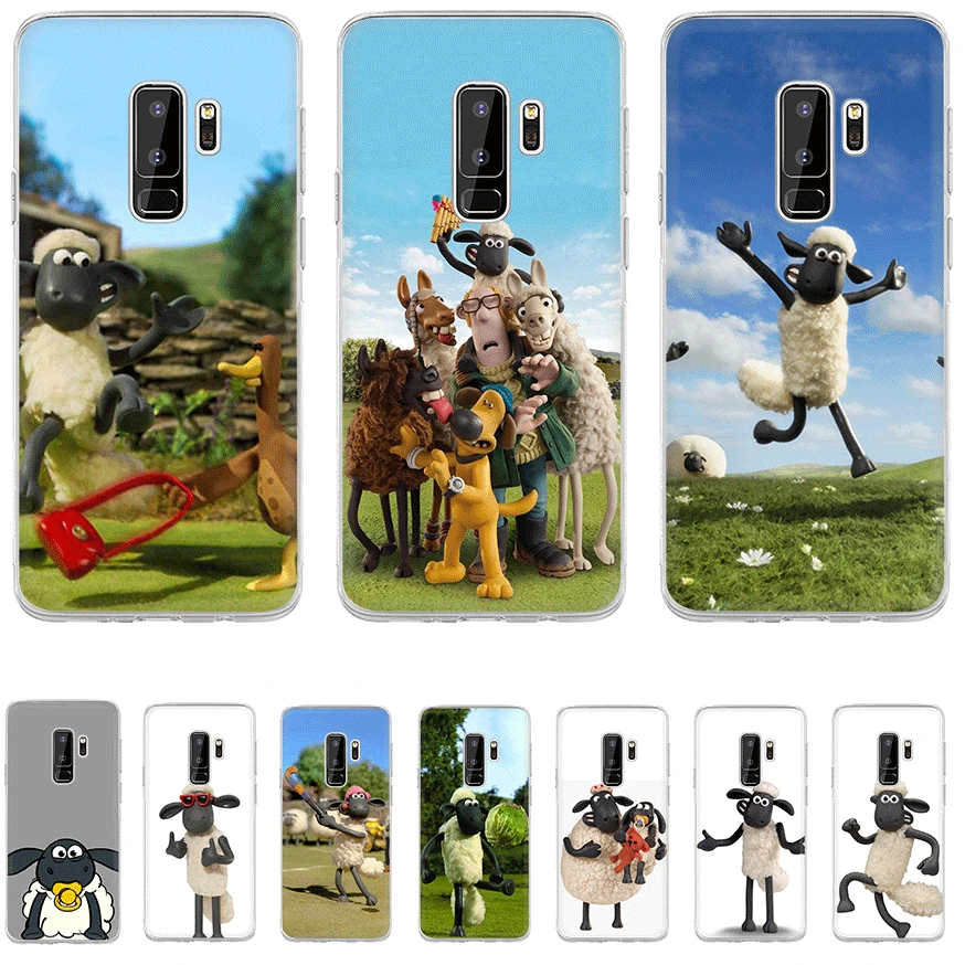 

Phone Case TPU For Samsung Galaxy A5 A6 A7 A8 A9 A10 A20 A30 A40 A50 A60 A70 Cover Shaun Sheep