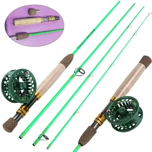 Sougayilang, 2,25 м, двойное использование, удочка для нахлыстом, 4 секции, катушка для нахлыстом, комбинированный набор, супер светильник, карбоновая удочка, рыболовные снасти
