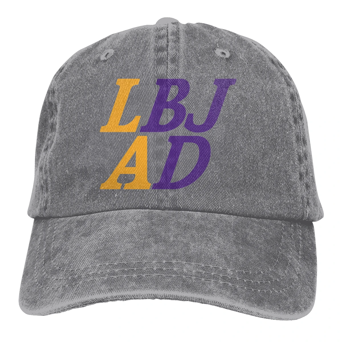 LBJ AD LA Casquette, синяя мужская и женская джинсовая бейсболка, регулируемая бейсболка для гольфа
