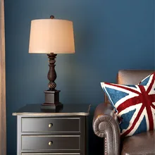 Американский стиль винтажные светодиодные настольные лампы для спальни прикроватная настольная лампа кантри ретро ностальгические смоляные настольные лампы для домашнего освещения