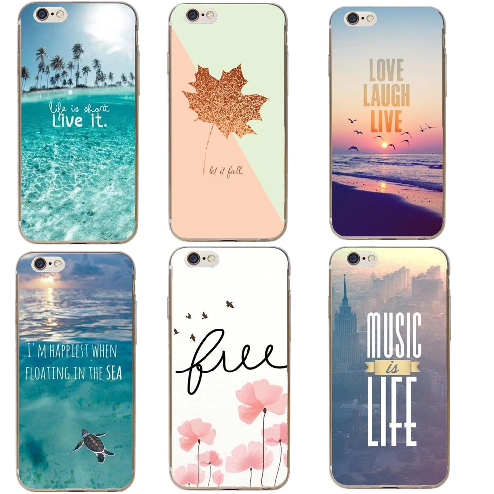 omgivet det er smukt vinge Summer beach Love laugh live Hard Phone Cases for iPhone X Back Cover for iPhone  5S 5 SE 6 6S 6Plus 7 7Plus 8 8 Plus|Phone Pouches| - AliExpress