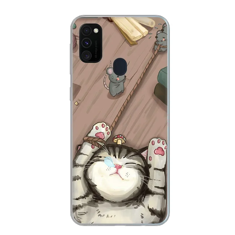 For Samsung M30S Case Silicone Soft TPU Phone Case Cover For Samsung Galaxy M30S Case m30s M 30S 6.4'' Flower SM-M3070 Para - Цвет: 15