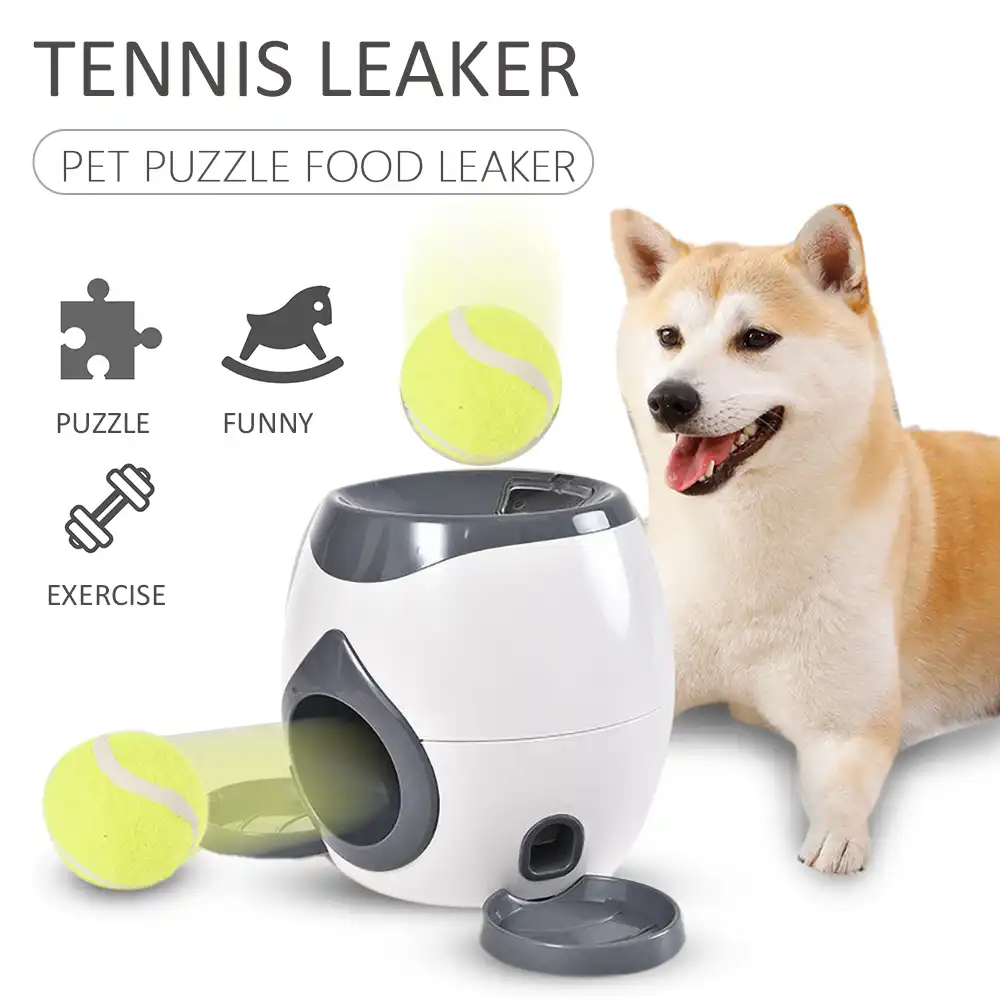 Interaktif Odul Oyuncak Kopekler Tenis Topu Otomatik Atici Mamasi Tedavi Dagitici Yaraticilik Oyun Oyun Kopek Mamasi Lider Egzersiz Yardimci Dog Toys Aliexpress