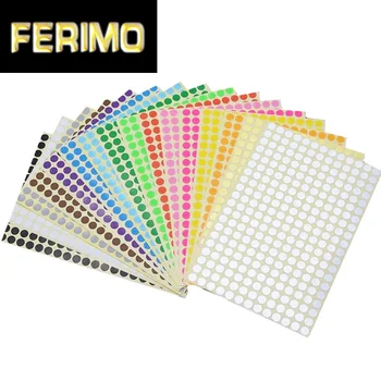 

Circles Round Code Stickers label,White Self Adhesive Sticky Labels,6mm 8mm 10mm 13mm 16mm 19mm 25mm 32mm 50mm Color dot sticky