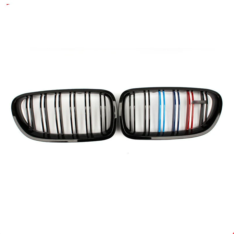 

Body Kit Modified Two-line Three-color Light Black Matte Black Racing Grills Front Air Intake Grille For BMW 5 Series F10 F18