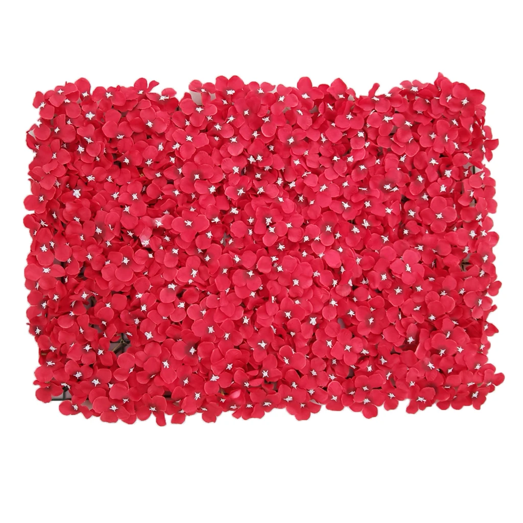 Wedding Floral Artificial Silk Flower Wall Panel Wedding Venue Cafe Decor
