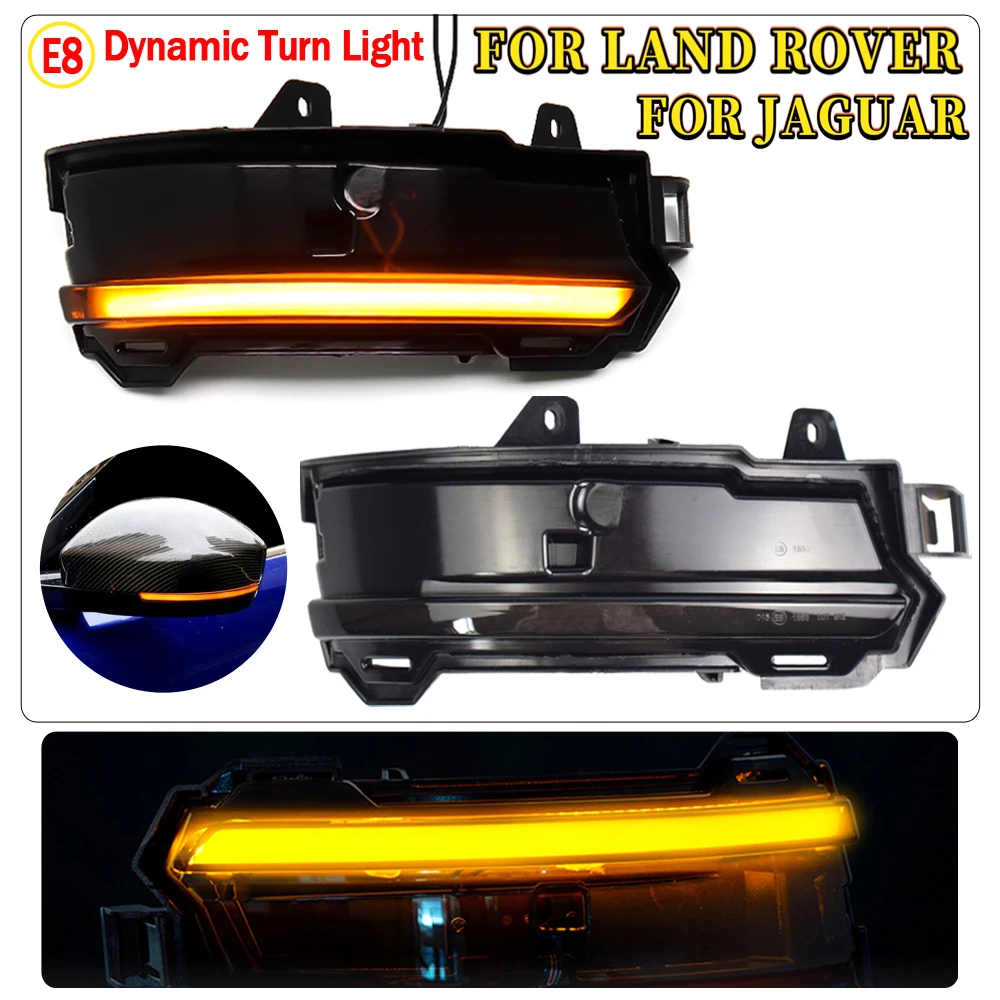 2Pcs LED Dynamic Mirror Turn Signal Light For Land Rover Discovery
