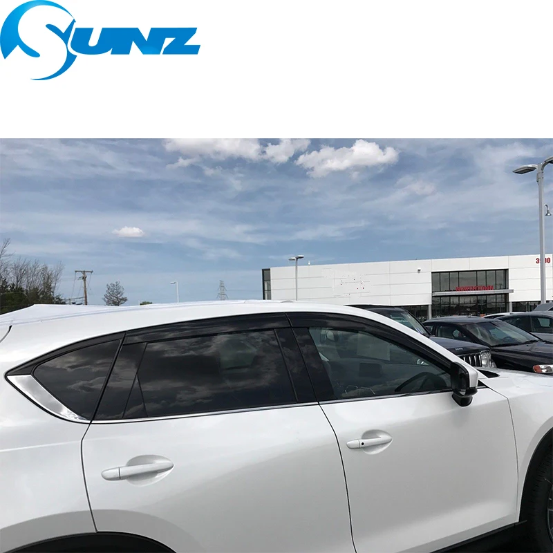 Черный козырек для боковых окон и дверей для Mazda cx5 2013 ветровые щитки для автомобиля защитные аксессуары для автомобиля Стайлинг SUNZ