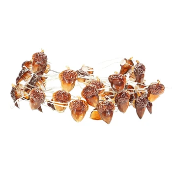 

LED Acorn Light String 20 Acorn Light, 2M Light String, with Remote Control, Thanksgiving, Christmas, Halloween, Autumn Decorati