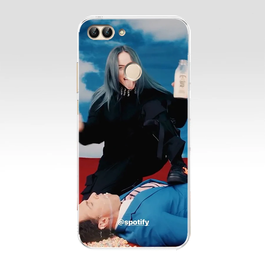 15 16AA Billie Eilish Girl Soft TPU Case Cover For Huawei Honor P Smart Y6 Prime Nova 2i 3i View 10 - Цвет: 15