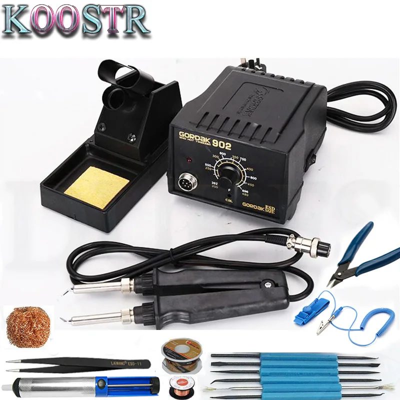 8586 700W 110V/220V 700W 2-in-1 SMD Rework Soldering Station, Welding Soldering Iron Set PCB BGA Repair Desoldering Tool