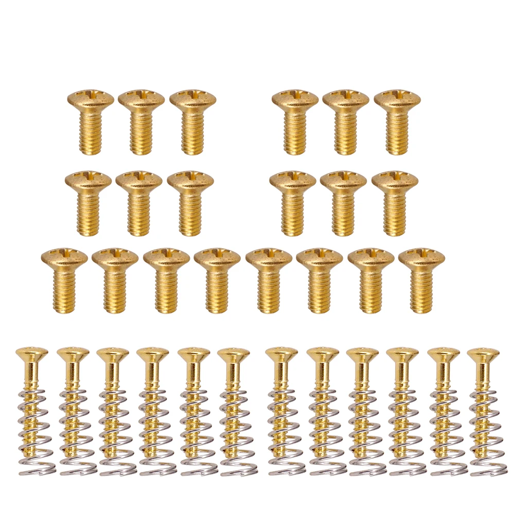 20pcs Guitar Switch Nuts+20pcs Guitar Pickup Frame Fixing Screws Springs