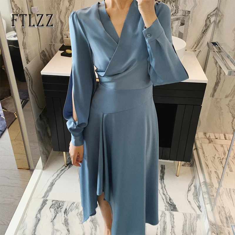 Осенне-зимнее винтажное платье Vestido 2019 Новое модное женское с длинными рукавами
