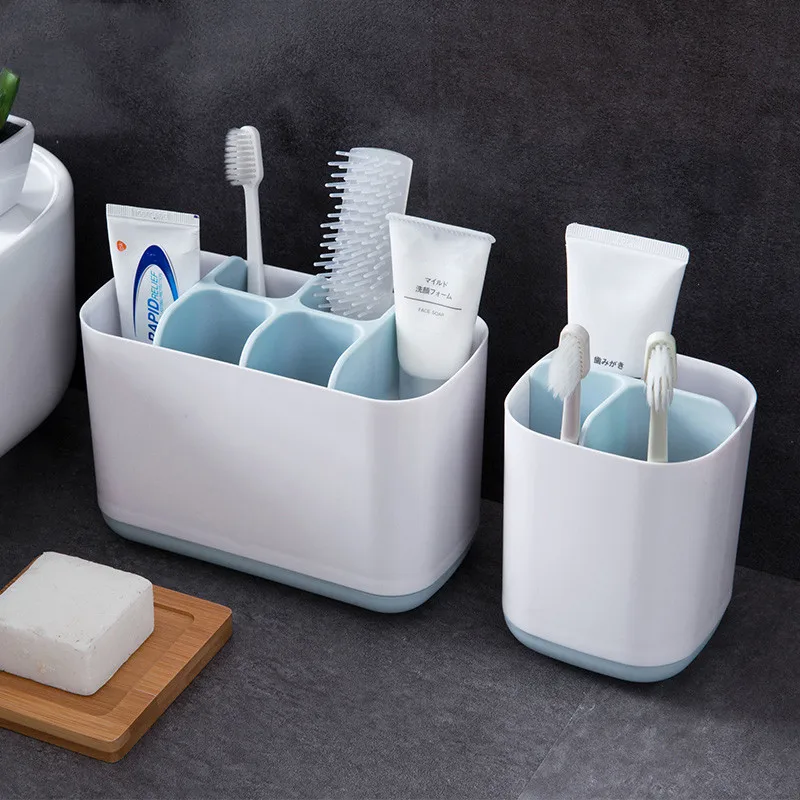 

Bathroom Toothbrush Toothpaste Storage Holder Electric Toothbrush Draining Rack Shelf Kitchen Sponge Cleaning Brush Storage Rack