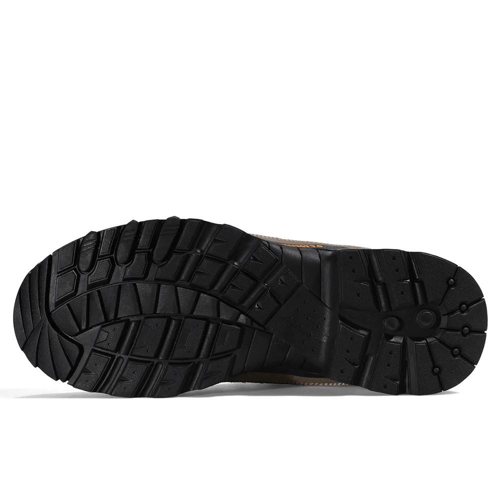 HUMTTO Outdoor Trekking Sneakers for Men Leather Sport Hiking Shoes Mens Breathable Waterproof Climbing Camping Tactical Boots