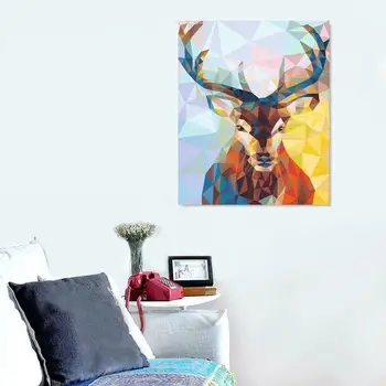 

Abstract Zebra Deer Cartoon Style Oil Paintings Paint By Included Art Canvas Paint Numbers W5T2
