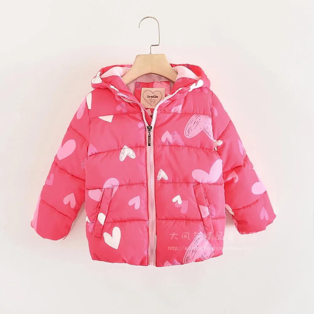

0928-03 2019 Winter New Full India Love Girl Plus Velvet Plus Thick HoodEd Cotton Coat
