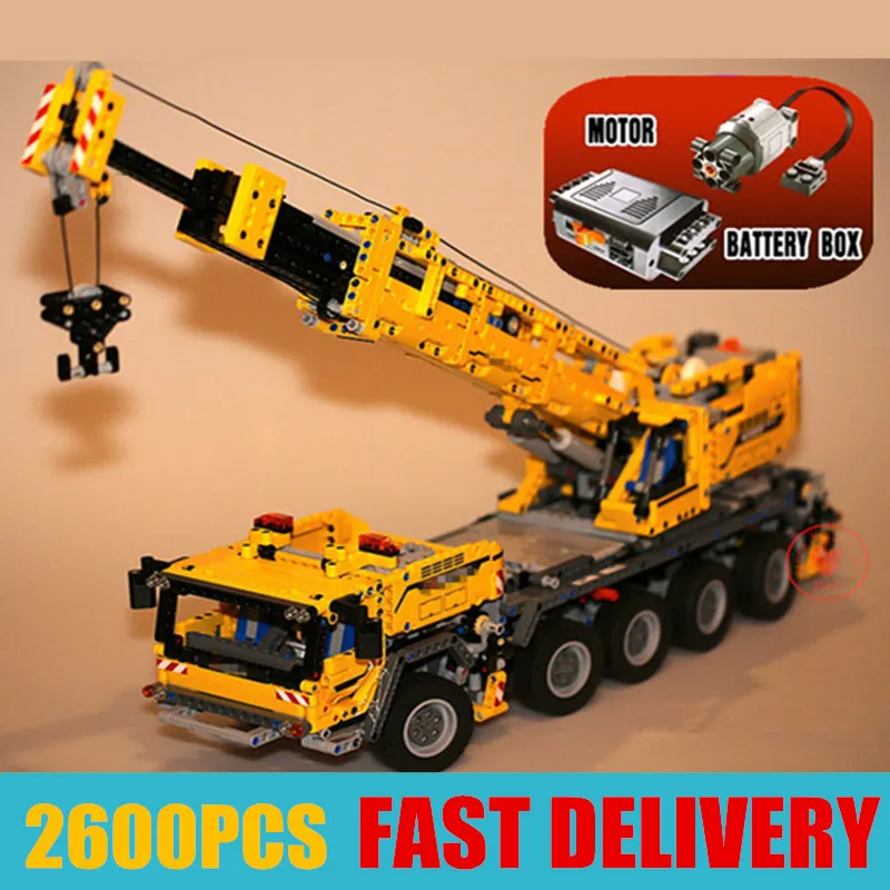no original box APP RC мобильный кран Mk II экскаватор-погрузчик Fit Technic грузовик город 42009 42100 R9800 строительные блоки кирпичи Подарочная игрушка - Цвет: no original box