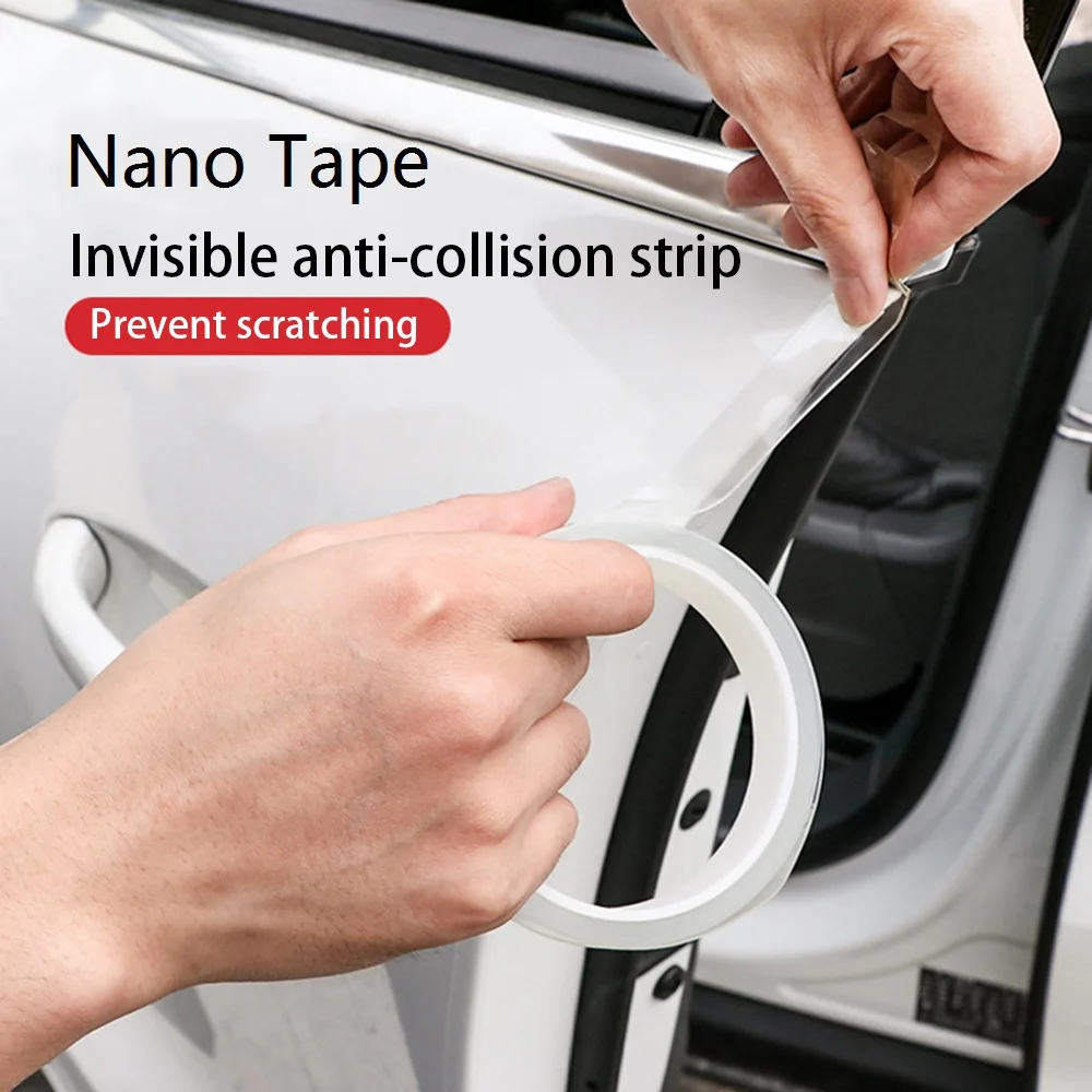 Новейшая Nano лента домашний стикер на дверь автомобиля протектор устойчивый к царапинам анти-столкновения лента Невидимая клейкая лента защита
