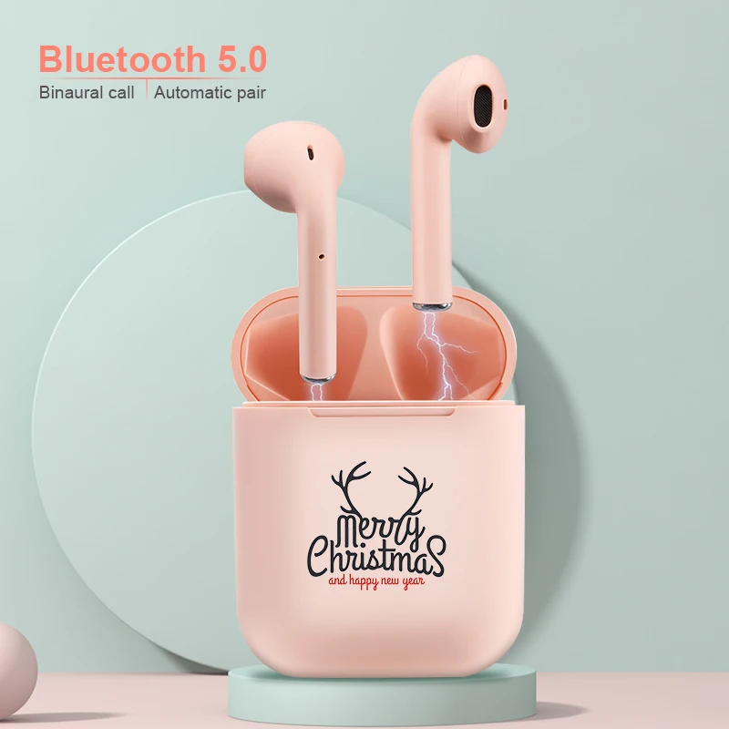  Arlado i12 беспроводные Bluetooth наушники Рождественский подарок на Новый год сенсорная кнопка гарнитура с Рождеством на зарядной коробке  