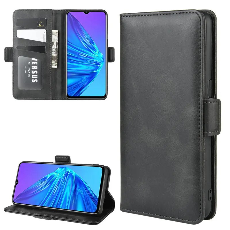 Для Oppo Realme 5 RMX1911 Чехол-бумажник для Pro RMX1971 двойной флип кожаный чехол телефона Etui