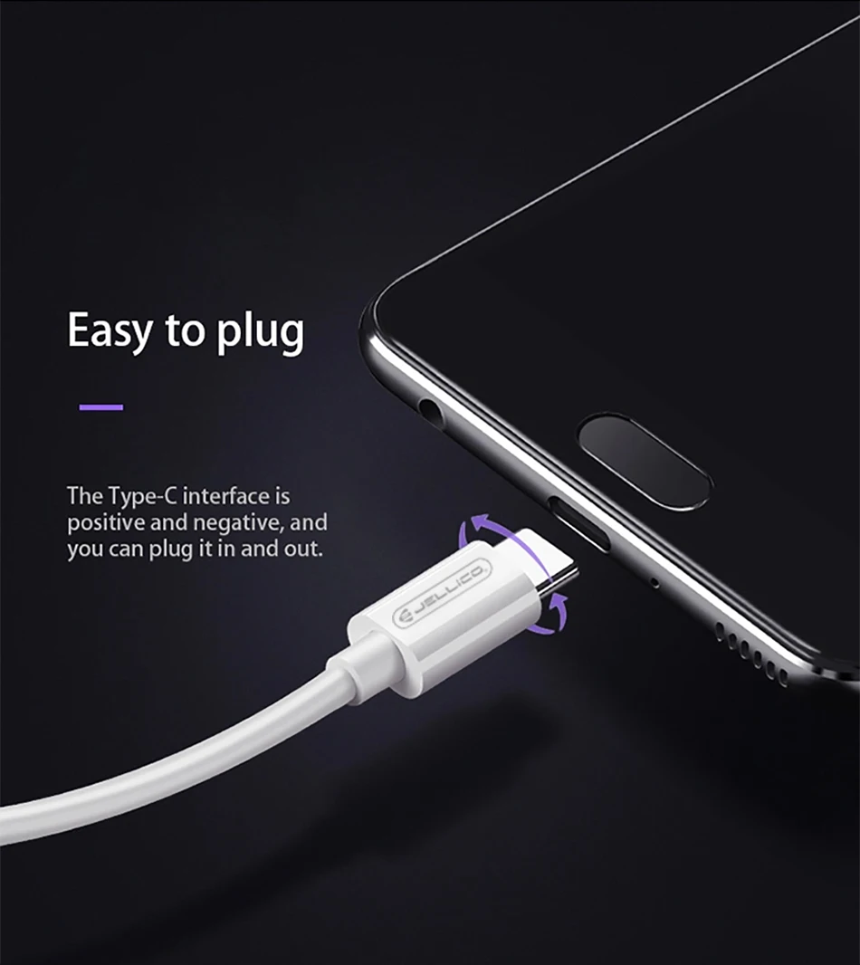 Jellico 1 м USB C кабель 5A Supercharge usb type C кабель для huawei p20 Быстрая зарядка быстрое зарядное устройство кабель для Honor V10