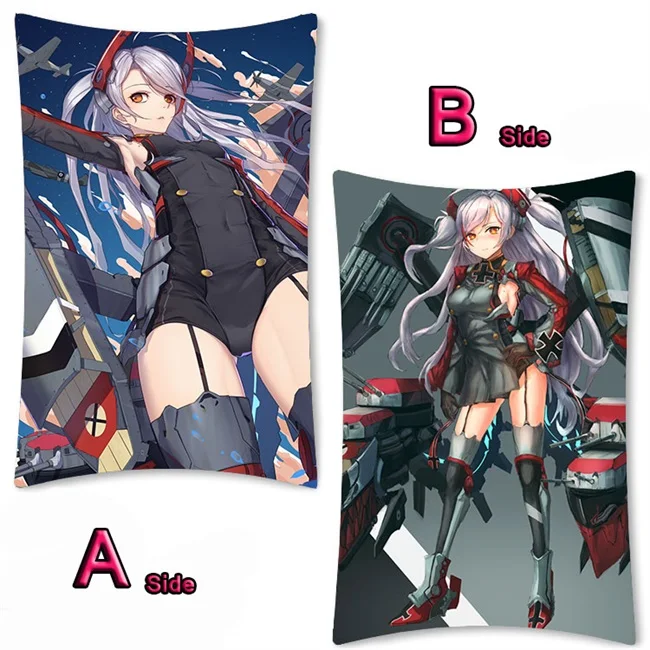 05 Аниме игра Azur Лейн USS Laffey прославленный Yuudachi Dakimakura длинная подушка для объятий Чехол Подушка для фанатов наволочка 35x55 см - Цвет: 05