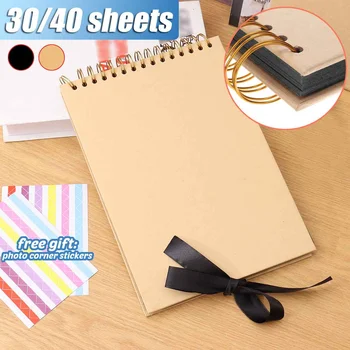 

60/80 Pages Photo Albums Scrapbook Paper DIY Craft Album Scrapbooking Picture Album for Wedding Anniversary Gifts Memory Books