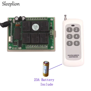 

Sleeplion Remote Control 315/433MHz 12V 6CH Switch With Remote Control Relay Switch 12V Relay Module 6CH